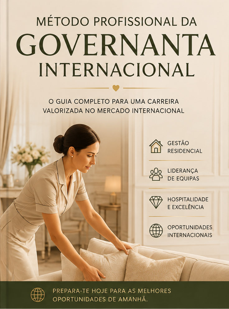 Ebook Governanta Profissional: Guia Completo para Trabalhar no Estrangeiro