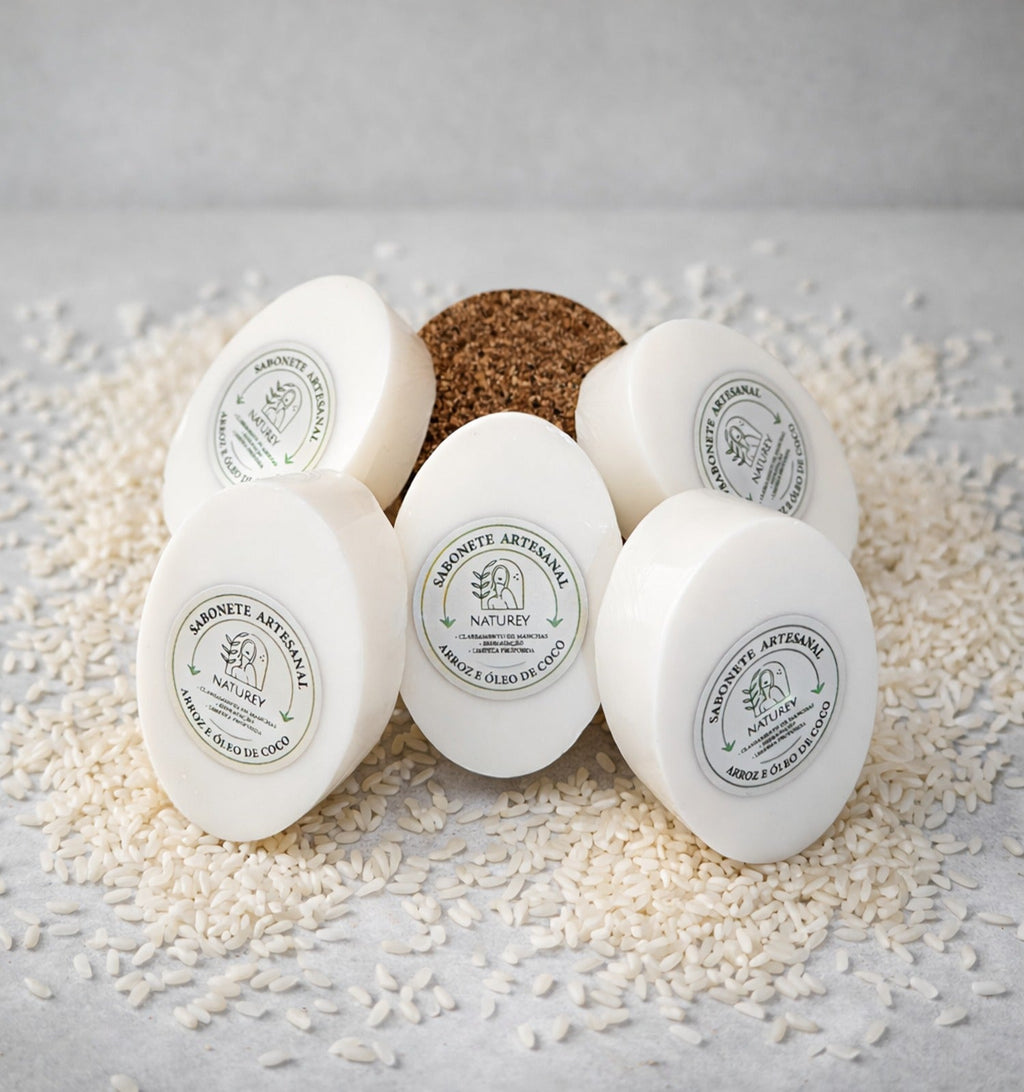 Sabonete de Arroz e Óleo de Coco