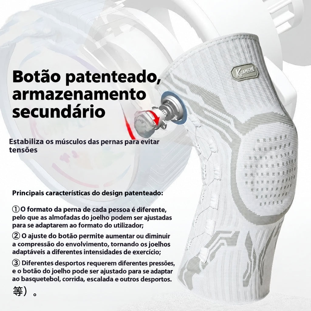 Pratique os seus desportos com maior conforto e confiança. Estas joelheiras desportivas foram concebidas para adultos e são adequadas para atividades como basquetebol, corrida, futebol, badminton e outros treinos.