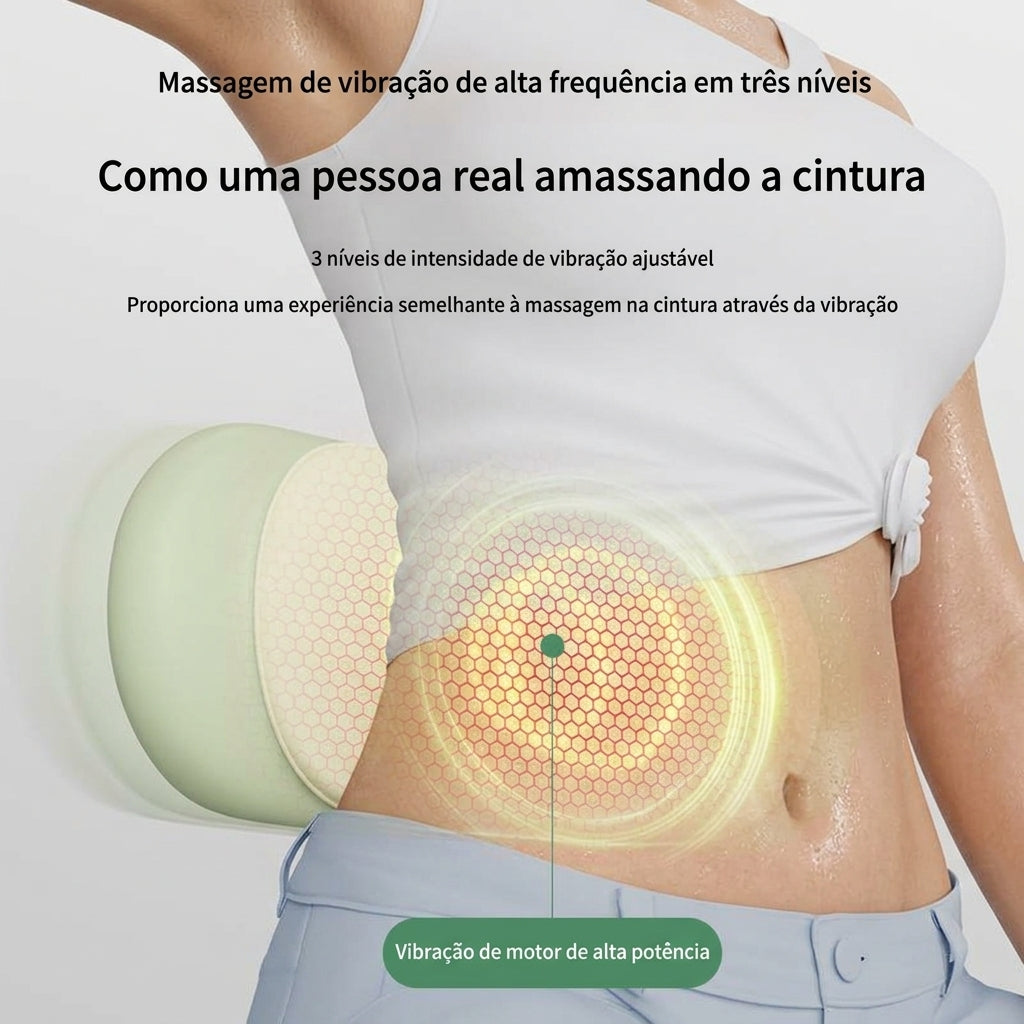 Massageador Lombar com Compressa Quente e Pulsos YZ-2