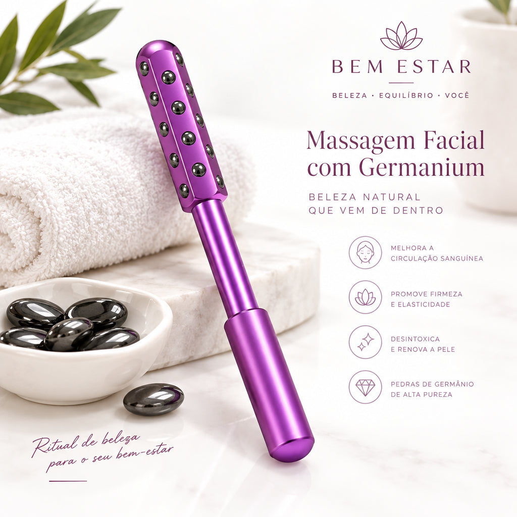Deslize o bastão suavemente sobre a pele, com movimentos circulares e sem pressionar. Pode utilizá-lo como complemento da sua rotina de beleza ou durante um momento tranquilo de autocuidado