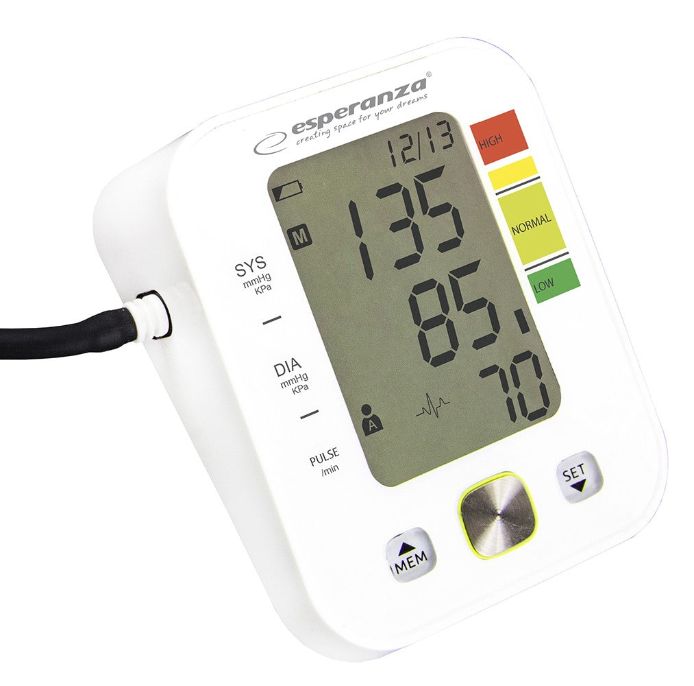 O Medidor de Pressão Arterial Semi‑Automático Esperanza ECB003 é a escolha prática e fiável para monitorização da saúde em casa. Com tecnologia oscilométrica, oferece medições rápidas e precisas