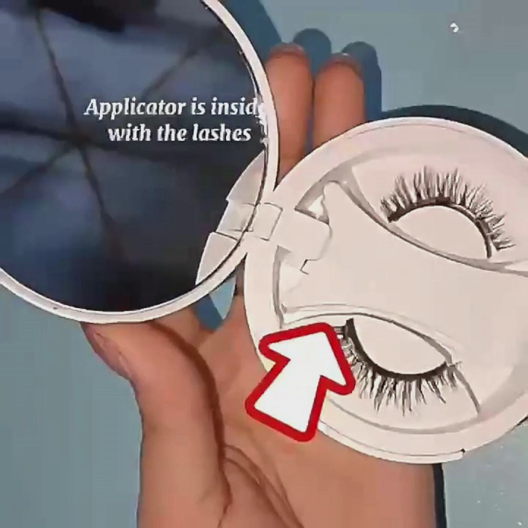 Magnetic False Eyelashes Integrated Storage Box Glue-free Magnet False Eyelashes Natural Makeup Tools With Applicater