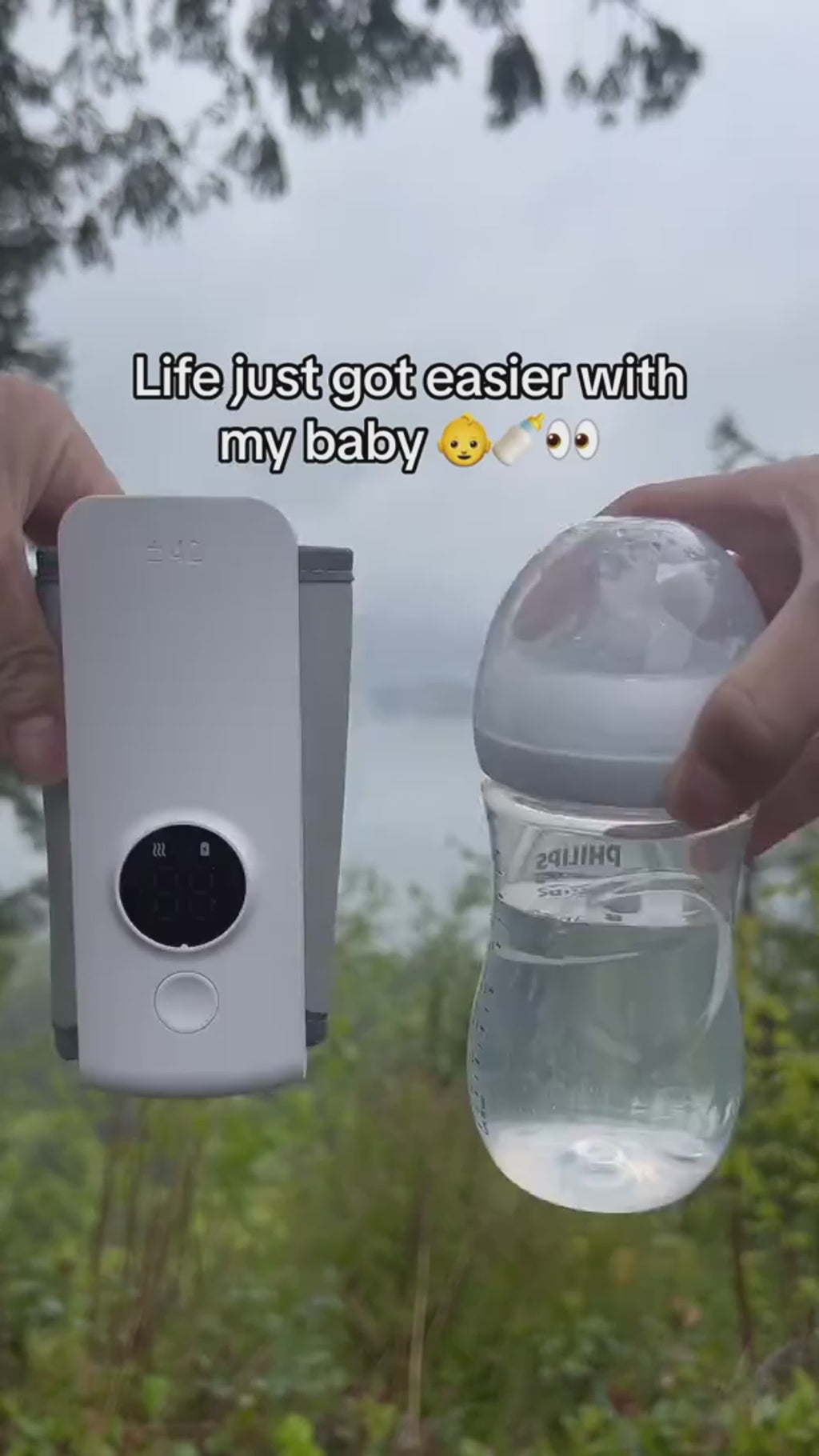 Aquecedor portátil de biberões com carregamento USB